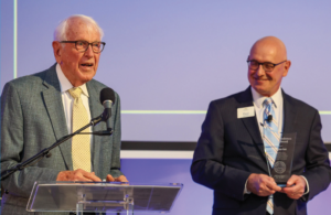 Montreat College recently awarded Leighton Ford the Robert C. Anderson Legacy Award, which is given once a year to recognize a lifetime of impact. In this picture, Dr. Paul Maurer, President of Montreat College, presents the award to Leighton.